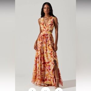 Astr Nola floral maxi dress